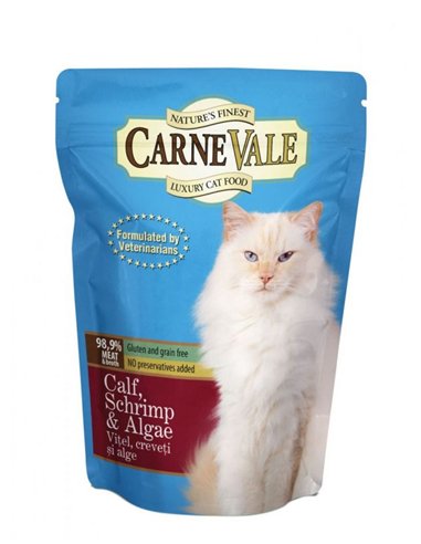 Carnevale cat plic vitel/creveti/alge 85 g