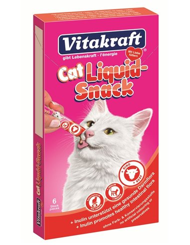 Vitakraft snacks pisica liquid vita/inulina 6x15 g