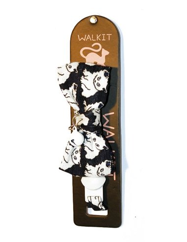 Walkit zgarda pisica Canvas 1.0 x 20-30 cm negru