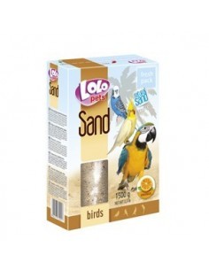 Nisip Lolo Basic portocaliu pentru pasari, 1,5 kg