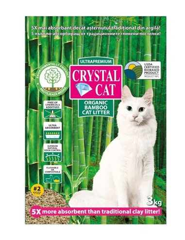 Crystal Cat bamboo nr 2 granulat 3 kg