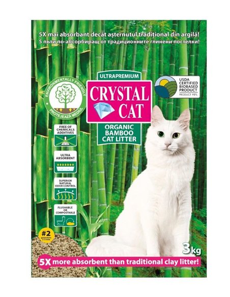 Crystal Cat bamboo nr 2 granulat 3 kg