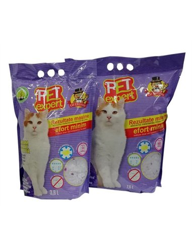 Pet Expert nisip silicatic lavanda 3.8 l