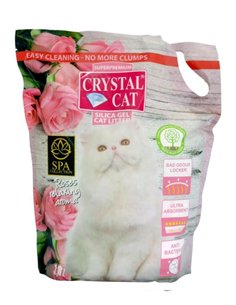 Crystal Cat nisip silicatic trandafir 3.8 l