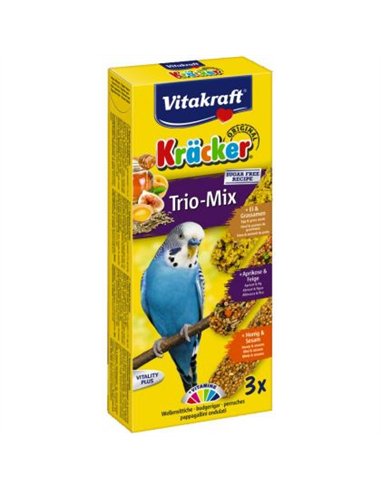 Vitakraft baton perusi trio mix ou/caise/miere 3 buc