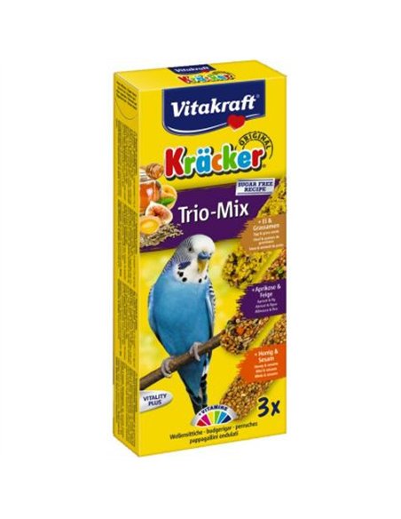 Vitakraft baton perusi trio mix ou/caise/miere 3 buc