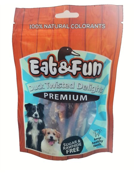 EAT&FUN RECOMPENSE CAINI DUCK TWISTED DELIGHTS 100 G