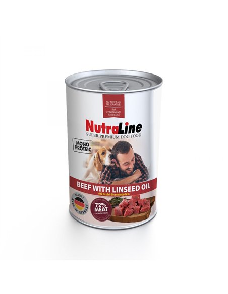 Nutraline Dog Conserva Adult Monoprotein Vita/Ulei de In 400 G A