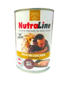 Nutraline Dog Conserva Adult No Grain Bogat In Pui 400 G A