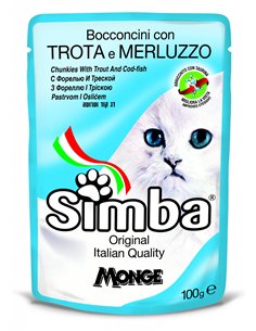 Simba Cat Plic Pastrav/Cod 100 G