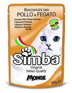 Simba Cat Plic Pui/Ficat 100 G