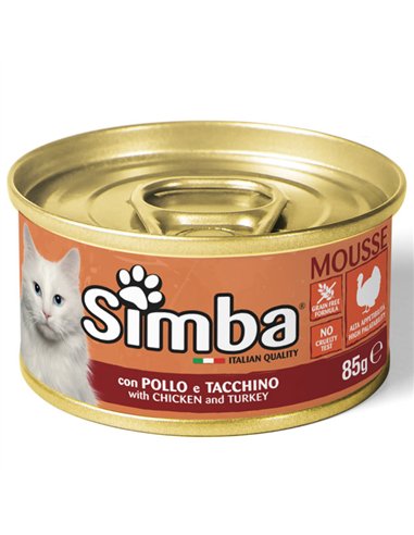 Simba Cat Mousse Pui/Curcan 85 G