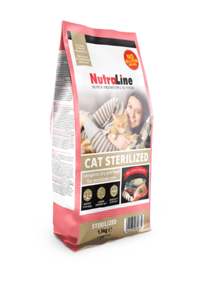 Nutraline Cat Sterilized 1.5 Kg K