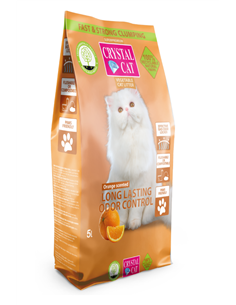 Crystal Cat Asternut Vegetal Portocală 5 L