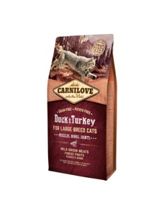 Carnilove Duck & Turkey Large Breed Cats 6 kg