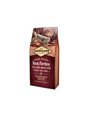 Carnilove Duck & Turkey Large Breed Cats 6 kg