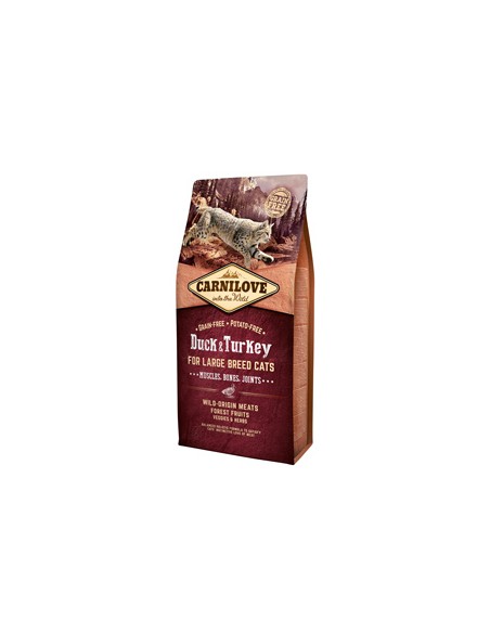 Carnilove Duck & Turkey Large Breed Cats 6 kg