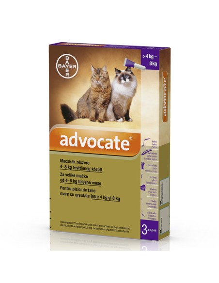 Advocate pisici 4-8 kg 1 pipeta
