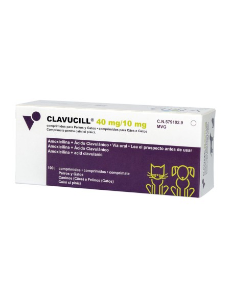 Clavucill 40mg/10mg 100 tabl/cut