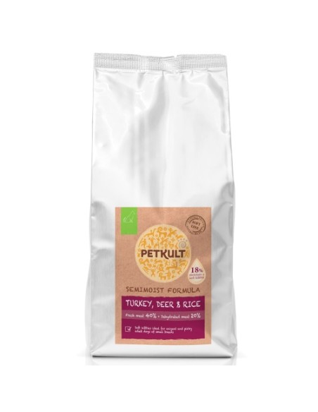 Petkult Semi-umed Caine Adult Mini Curcan Caprioara, 5Kg