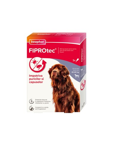PIPETA ANTIPARAZITARA PENTRU CAINI FIPROTEC...