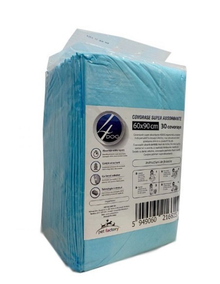 4 Dog Covorase Absorbante 60X90 Maxi Pachet Economic 30buc
