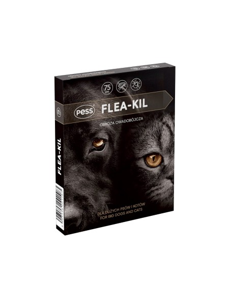 PESS ZGARDA ANTIPARAZITARA CU GERANIOL CAINI TALIE MARE FLEA-KIL 75CM