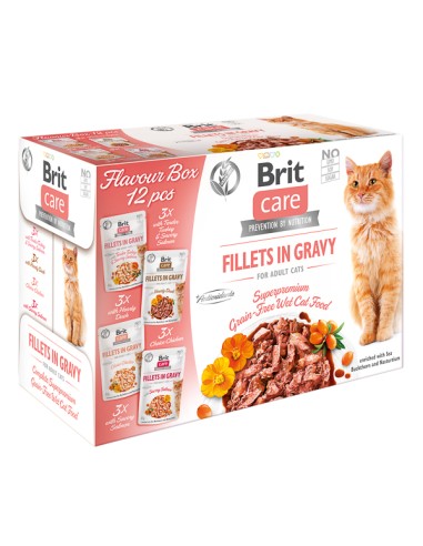 Brit Care Cat Flavour Box Fillet in Gravy (12 x...