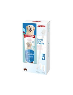 BIOLINE KIT DENTAR PASTA+PERIUTA AROMA VITA PENTRU CAINI...