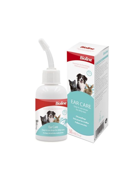 BIOLINE SOLUTIE CURATARE URECHI PENTRU CAINI SI PISICI 50ML