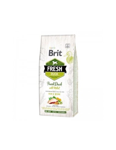 Brit Fresh Duck with Millet Adult Active, 12 kg