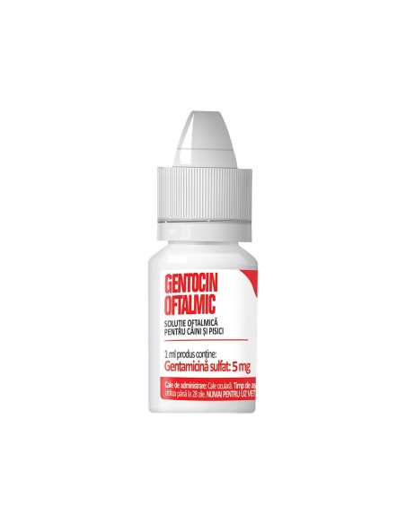 SOLUTIE OFTALMICA PENTRU CAINI SI PISICI GENTOCIN OFTALMIC 7.5ML
