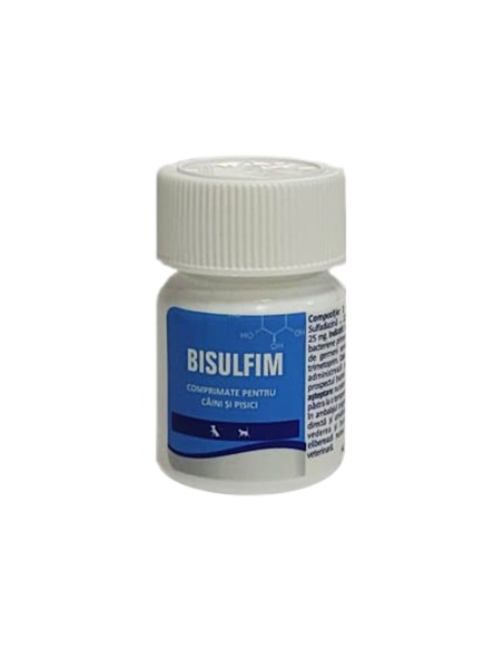 ANTIINFECTIOS ORAL PENTRU CAINI SI PISICI BISULFIM 30CP
