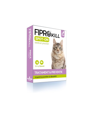 ANTIPARAZITAR EXTERN PENTRU PISICA FIPROKILL...