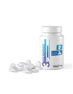 VETAPRO COMPLEX 3KAL+D+PHOS 60TAB/CUT OASE SI DINTI...