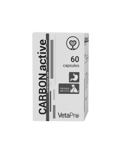 VETAPRO CARBON ACTIVE 500MG 60CAP/CUT SUPORT...