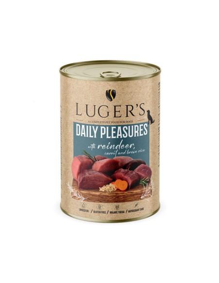 LUGER'S HRANA UMEDA CONSERVA CAINI CU REN & MORCOV 400G