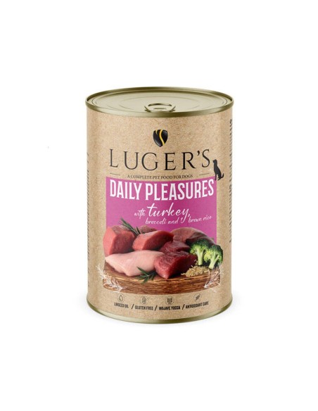 LUGER'S HRANA UMEDA CONSERVA CAINI CU CURCAN & BROCCOLI 400G