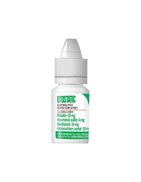 SOLUTIE OTICA PENTRU CAINI SI PISICI OTOSTATIC 7.5ML