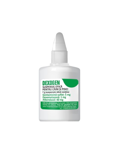 SOLUTIE OTICA PENTRU CAINI SI PISICI DEXOGEN 20ML