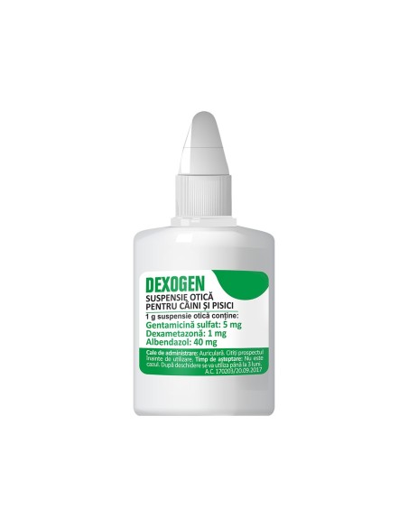 SOLUTIE OTICA PENTRU CAINI SI PISICI DEXOGEN 20ML