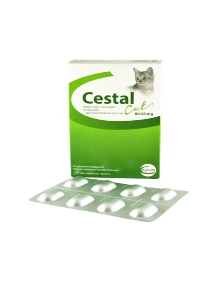 ANTIPARAZITAR INTERN PENTRU PISICI CESTAL CHEW (8TB/CUTIE)