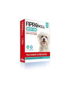 ANTIPARAZITAR EXTERN PENTRU CAINE 2-10 KG FIPROKILL DOG...