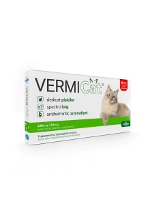 ANTIPARAZITAR INTERN PENTRU PISICI VERMICAT 24TB/CUT