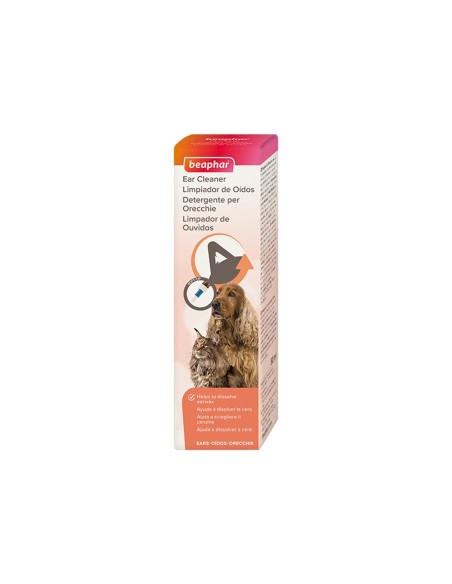 SOLUTIE DE CURATARE URECHI PENTRU CAINI SI PISICI BEAPHAR EAR CLEANER 50ML