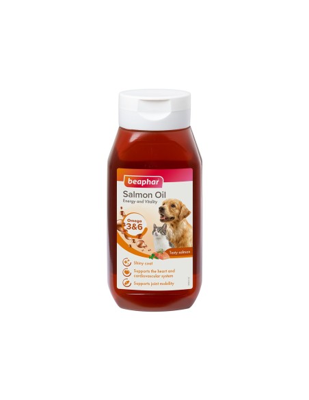 SUPLIMENT NUTRITIV PENTRU CAINI SI PISICI ULEI DE SOMON BEAPHAR 430ML /1000630
