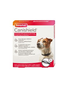 ZAGRDA ANTIPARAZITARA PENTRU CAINI CANISHIELD S/M BEAPHAR...
