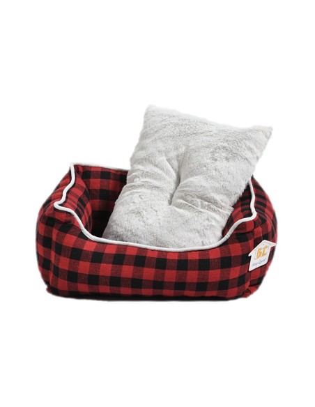 CULCUS PENTRU CAINI SI PISICI TEXTIL PANZA/PLUS AMC ROSU CAROURI (SETx5 BUC)