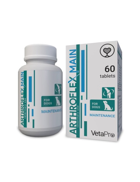 VETAPRO ARTHROFLEX-MAIN FAZA 2 60TAB/CUT SUPORT ARTICULATII SI CARTILAJE CAINI