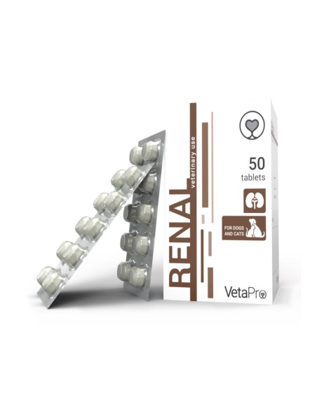 VETAPRO RENAL 50TAB/CUT SUPORT RENAL CAINI SI PISICI